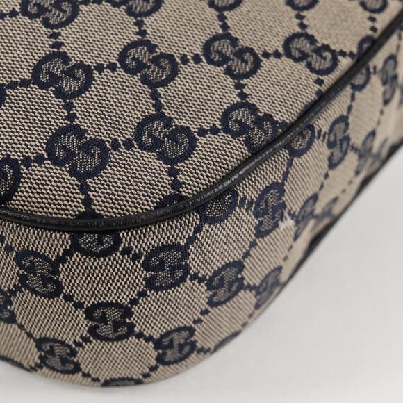 GUCCI GG Canvas Sherry Line Shoulder Bag Navy Beige Red - Picture 16 of 16